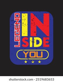 Lenda dentro de suas t-shirts Design