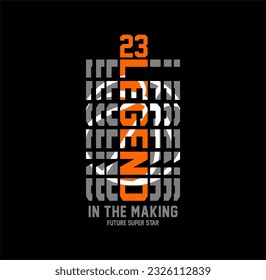 Legend In The Making basketball championship, tees design vector illustration.