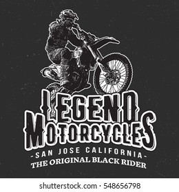 Legend Motorcycles Vintage Racers T-Shirt Design