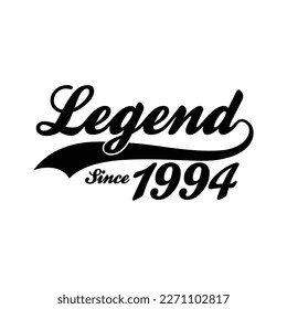 Legend Since 1994 T shirt Design Vector, Retro vintage design