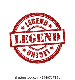 legend stamp vector design background