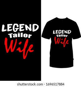 Legend Tailor Wifetailor Tshirt Vector Stock Vector (Royalty Free ... picture pic