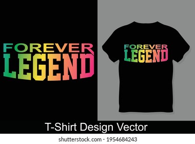 Diseño de vectores de camisetas de leyenda de la mejor calidad