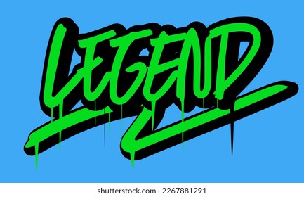 Legend typography Vector Design. Perfect For T shirt Design, Sticker