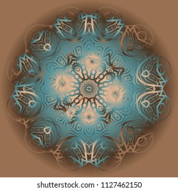 Legend vector mandala, Floral mandala. Oriental mandala. Vintage decorative elements. Vector illustration. It is super brilliant vector illustration