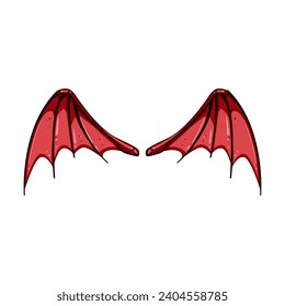 legend wings dragon cartoon. sign graphic, fly devil, decoration element legend wings dragon sign. isolated symbol vector illustration