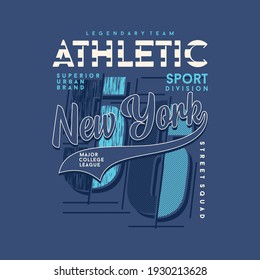 legendary athletic sport team lettering graphic t shirt typography vector illustration