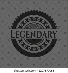 Legendary dark emblem. Retro