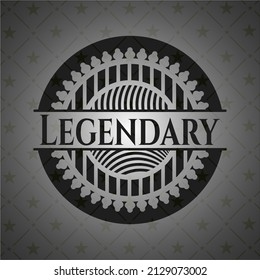 Legendary dark emblem. Vector Illustration. Detailed. 
