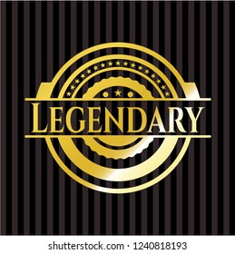 Legendary gold badge or emblem