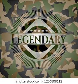 Legendary on camouflage pattern