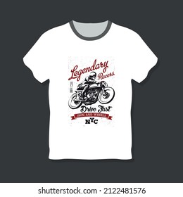 Legendary Racess T-Shirt Design Vector File