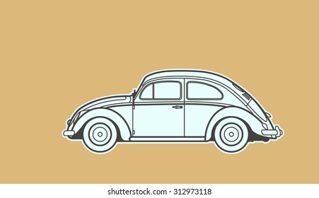 legendary retro car 