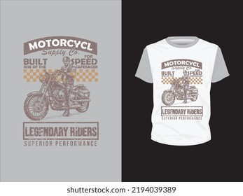 Legendary Riders Motorcycle T-Shirt Design