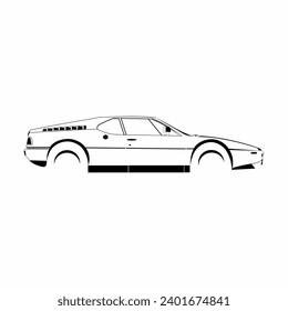 A legendary sports car produced by a German automotive factory that was popular in the 1980