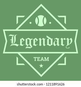 Legendary team baseball