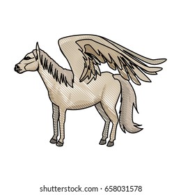 legendary winged horse from greek mythology pegasus