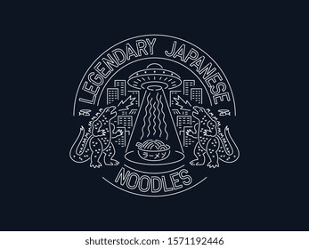 Legendary's Japanese Noodles vector illustration for any use