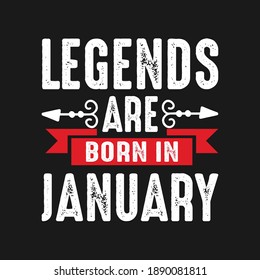 Legends are born in February T-Shirt and Poster design