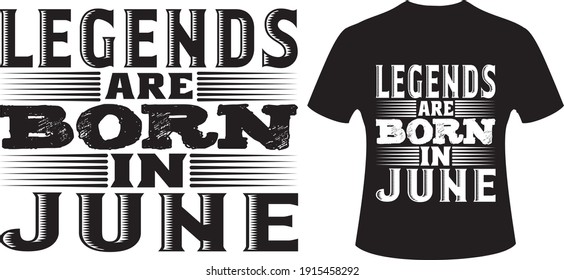 Las Leyendas Nacen En La Camiseta De Junio. Leyendas Nacidas con camiseta.