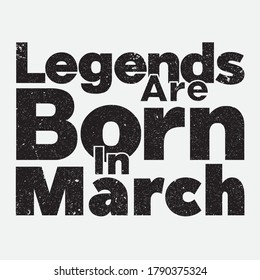 Las leyendas nacen en marzo