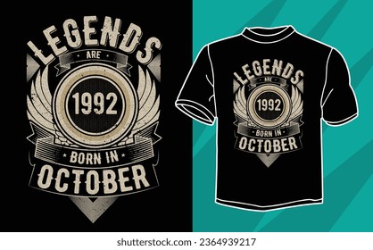 las leyendas nacen en octubre de 1992 diseño de camisetas