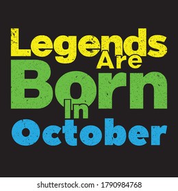 legends are born in october