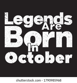 Legends are born in october