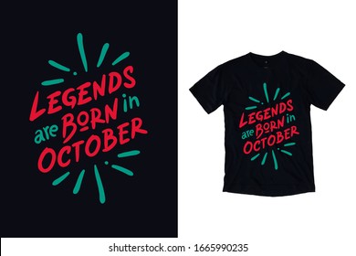 Las leyendas nacen en octubre de la tipografía moderna del diseño de pantalones