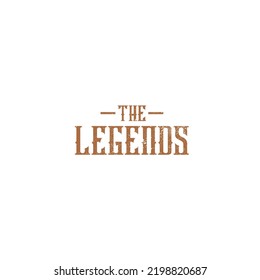 The Legends logo flat design.template 