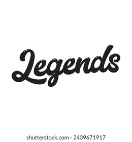 legends text on white background.