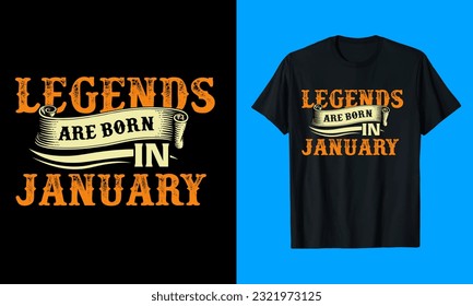 Legends vintage t shirt design