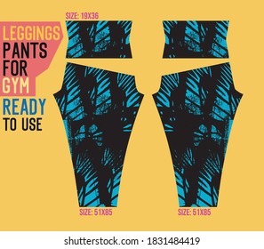 pantalones de piernas para el gimnasio listos para usar,moho plantilla diseño de moda deportiva