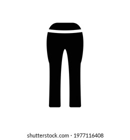 Leggings cloth icon solid style vector