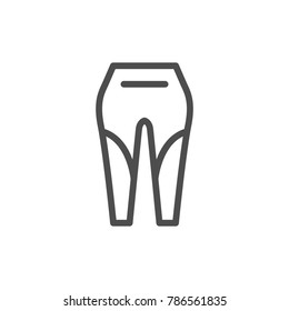 Leggings line icon