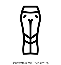 leggings pants apparel line icon vector. leggings pants apparel sign. isolated contour symbol black illustration
