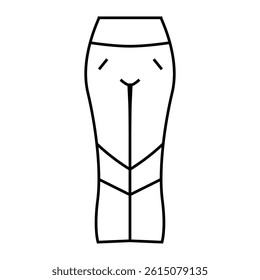 leggings pants apparel line icon vector. leggings pants apparel sign. isolated contour symbol black illustration