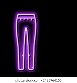 leggings pants apparel neon light sign vector. leggings pants apparel sign. isolated symbol illustration