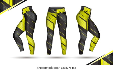 
leggings pants fashion illustration vector with mold