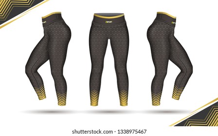 
leggings pants fashion illustration vector with mold