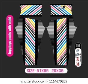 leggings pants fashion with mold  
