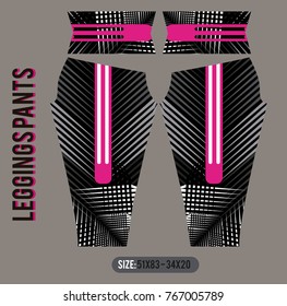 leggings pants fashion vector illustration with mold