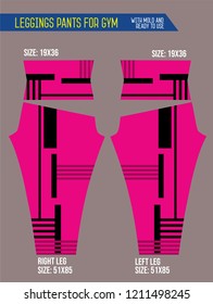 leggings pants for gym with mold