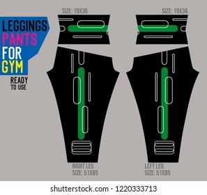 leggings pants for gym with mold 
