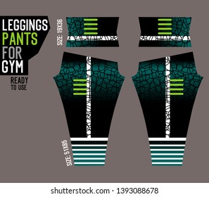 leggings pants for gym ready to use,fashion vector with mold