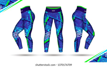 leggings pants training fashion illustration vector
