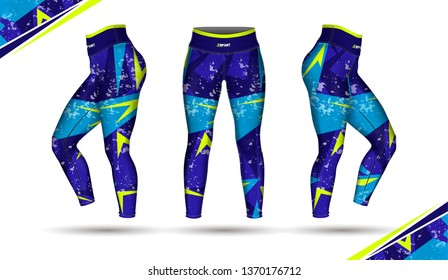 leggings pants training fashion illustration vector