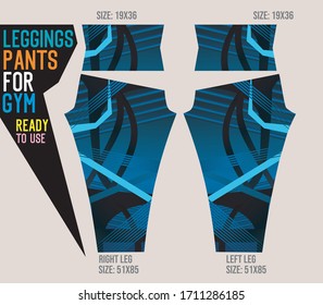 leggings pants vector for gym with mold ready to use