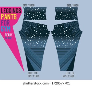 leggings pants vector for gym with mold ready to use