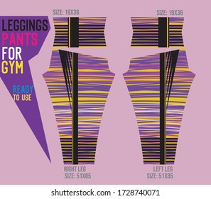 leggings pants vector for gym with mold ready to use